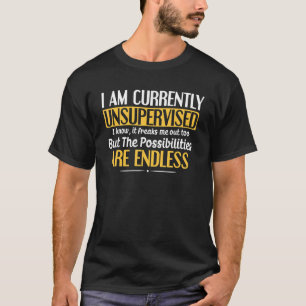 T-shirt Je suis actuellement un graphique d'humour sarcast