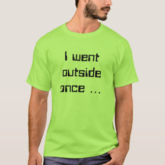 T-shirt Je suis allé extérieur par le passé…