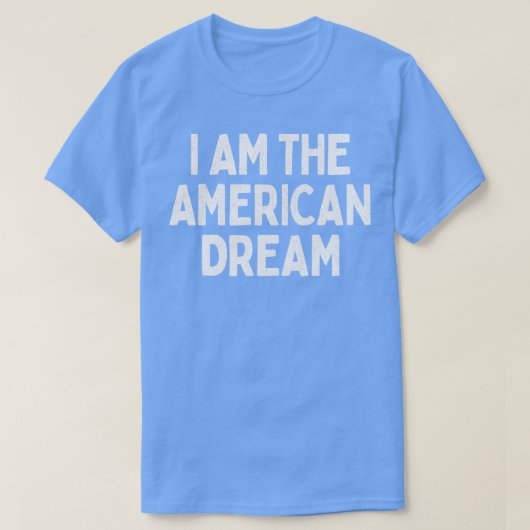 T-shirt Je Suis American Dream Retro Faded Style Design 1 (Design devant)
