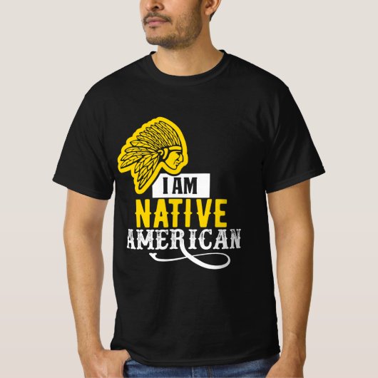 T-shirt Je suis amérindienne (Devant)