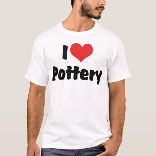 T-shirt Je suis amoureux de la poterie Heart - Amateur d'a