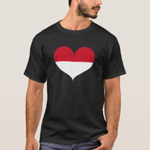 T-shirt Je suis amoureux du drapeau de Monaco