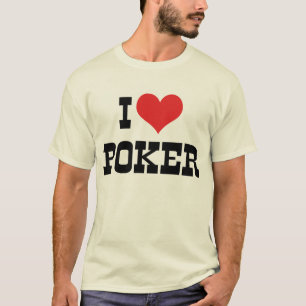 T-shirt Je suis amoureux du poker cœur - Amoureux du Texas