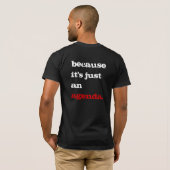 T-shirt "Je suis anti-vert (Dos entier)