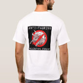 T-SHIRT JE SUIS ANTITAURINO UN CERTAIN PROBLÈME ? (Dos)