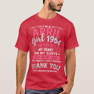 T-shirt Je suis April Girl 1964 Funny 58th Birthday Gift 5