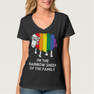 T-shirt Je Suis Arc-En-Ciel Mouton De Ma Famille Lgbt Gay