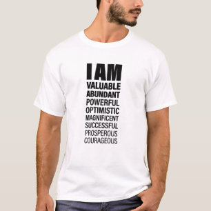 T-shirt Je suis Art Cool Texte Graphique Opportunité Citat