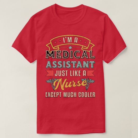 T-shirt Je Suis Assistant Médicale Médecine Infirmière (Design devant)