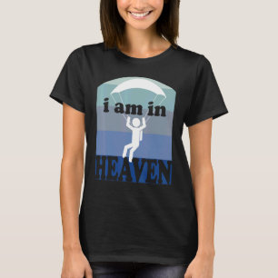 T-shirt Je suis au paradis Skydiver Rétro Parachutisme