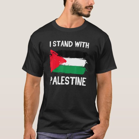 T-shirt Je Suis Avec Des Supporters De Palestine Libérez G (Devant)