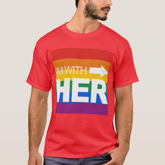 T-shirt Je suis avec elle (droit) - .png (Devant)