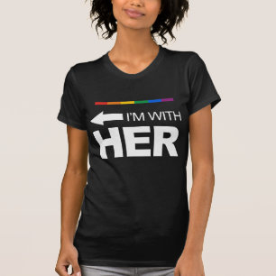 T-shirt Je suis avec elle (gauche) - .png