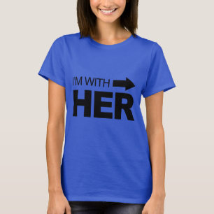 T-shirt Je suis avec elle (juste)