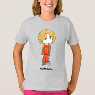 T-shirt Je suis avec elle par Raglan Sleft T de Ainsley-Gi