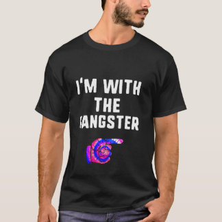 T-shirt Je Suis Avec Gangster Tie Dye Halloween Ensemble