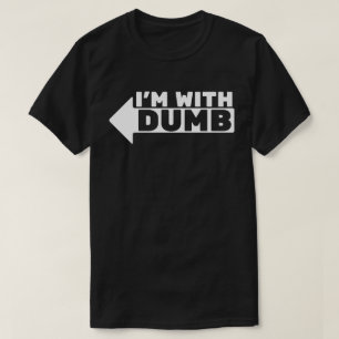 T-shirt Je suis avec idiot