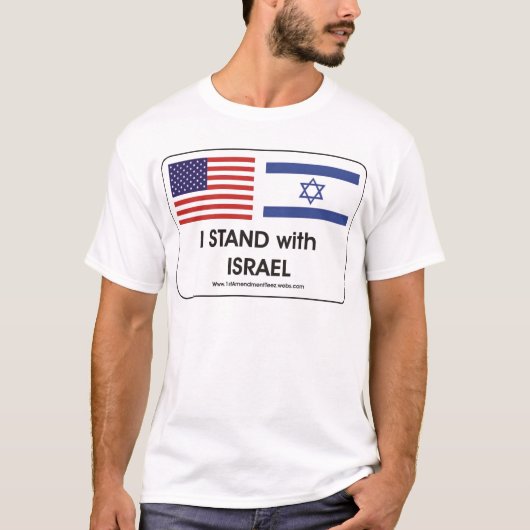 T-shirt Je suis avec Israël (Devant)