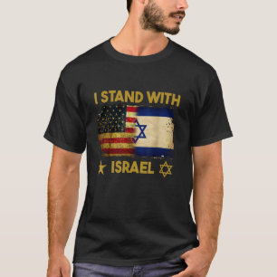 T-shirt Je suis avec Israël Drapeau Amérique
