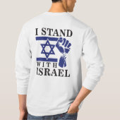 T-shirt Je Suis Avec Israël Et L'Humanité (Dos)