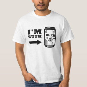 T-shirt Je suis avec la bière