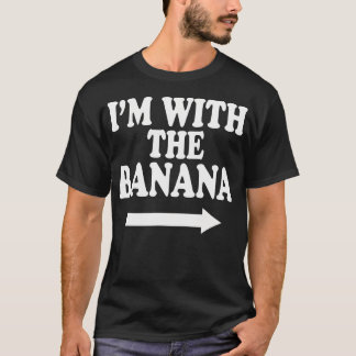 T-shirt Je Suis Avec La Chemise De Banane Mignonne Costum 