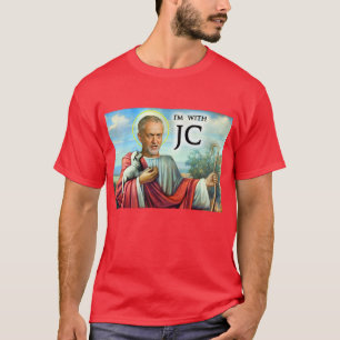 T-shirt Je suis avec la pièce en t des hommes de JC