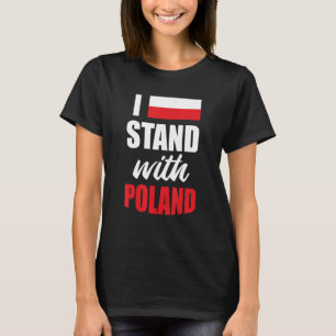 T-shirt Je Suis Avec La Pologne Pour Les Polonais