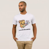 T-shirt Je suis avec la solution (Devant entier)