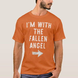 T-shirt Je suis avec l'ange déchu Costume de couple drôle