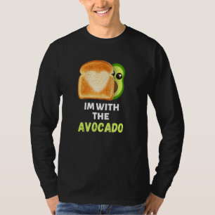 T-shirt Je suis avec l'Avocado toast Easy Halloween Matchi