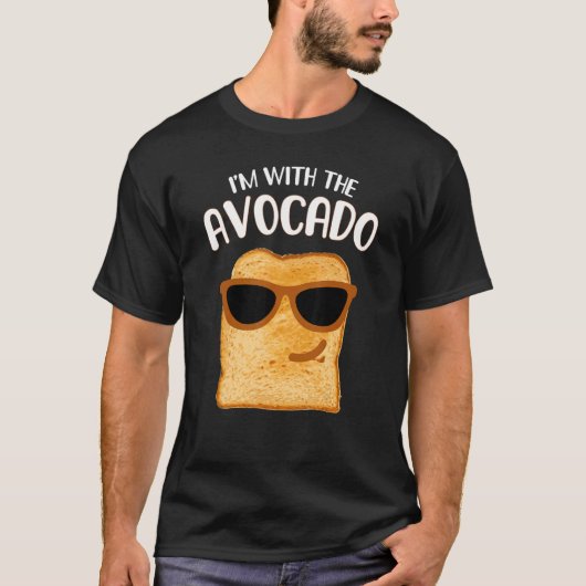 T-shirt Je suis avec l'Avocado Toast Halloween Costume 202 (Devant)