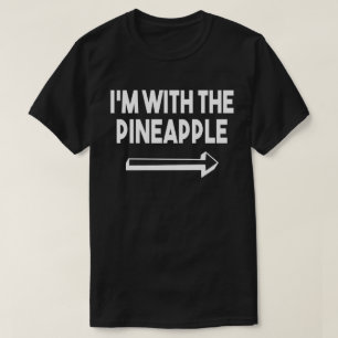 T-shirt Je suis avec le costume de jumelage ananas Hallowe