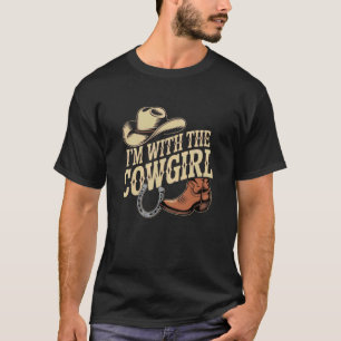 T-shirt Je suis avec le costume d'Halloween Cowgirl Papa M