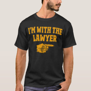T-shirt Je suis avec le costume d'Halloween de l'Avocat