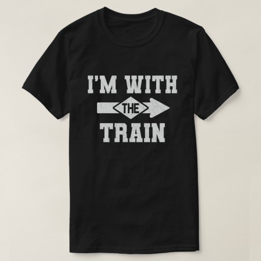 T-shirt Je suis avec le costume d'Halloween en train de co (Design devant)