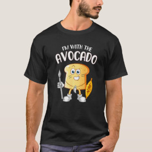 T-shirt Je suis avec le costume d'Halloween toast Avocado