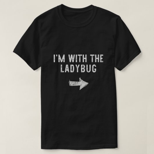 T-shirt Je Suis Avec Le Costume Ladybug Halloween Correspo (Design devant)
