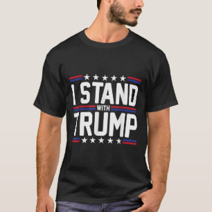 T-shirt Je Suis Avec Le Drapeau Américain Trump, Avec Le S