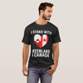 T-shirt Je Suis Avec Le Groenland Et Le Canada (Devant entier)