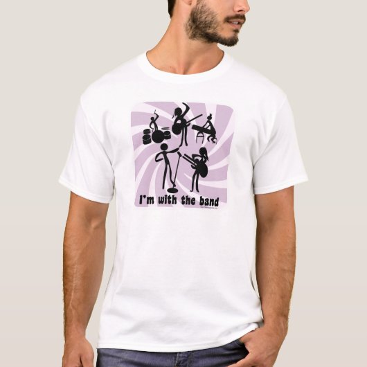 T-shirt Je suis avec le groupe ! (Devant)
