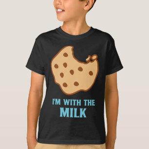 T-shirt Je suis avec les meilleurs couples de lait et de b