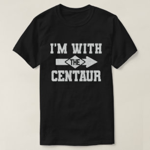T-shirt Je suis avec l'Halloween de Centaur Funny Couple