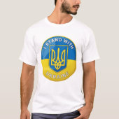 T-shirt je suis avec l'Ukraine (Devant)