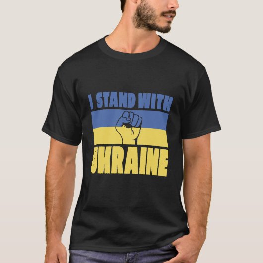 T-shirt Je Suis Avec L'Ukraine (Devant)