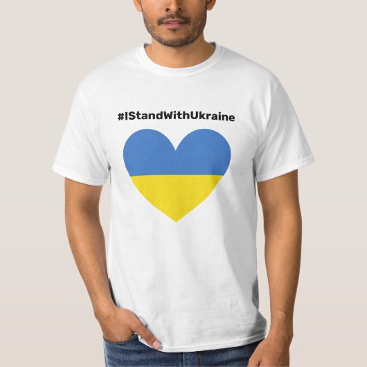 T-shirt Je Suis Avec L'Ukraine (Devant)