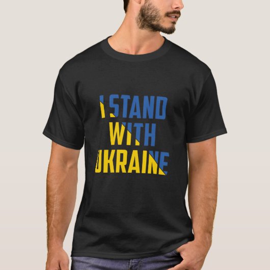 T-shirt Je Suis Avec L'Ukraine (Devant)
