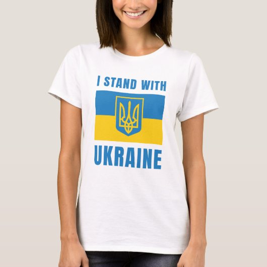 T-shirt Je Suis Avec L'Ukraine (Devant)