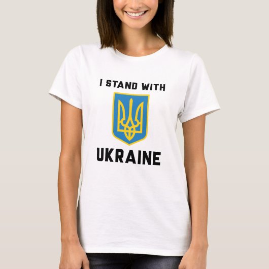 T-shirt Je Suis Avec L'Ukraine (Devant)