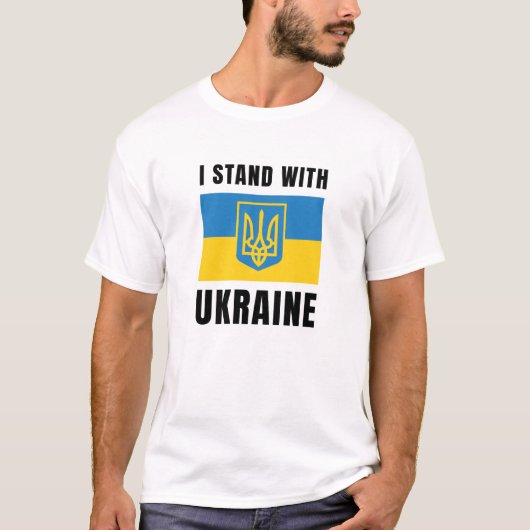 T-shirt Je Suis Avec L'Ukraine (Devant)